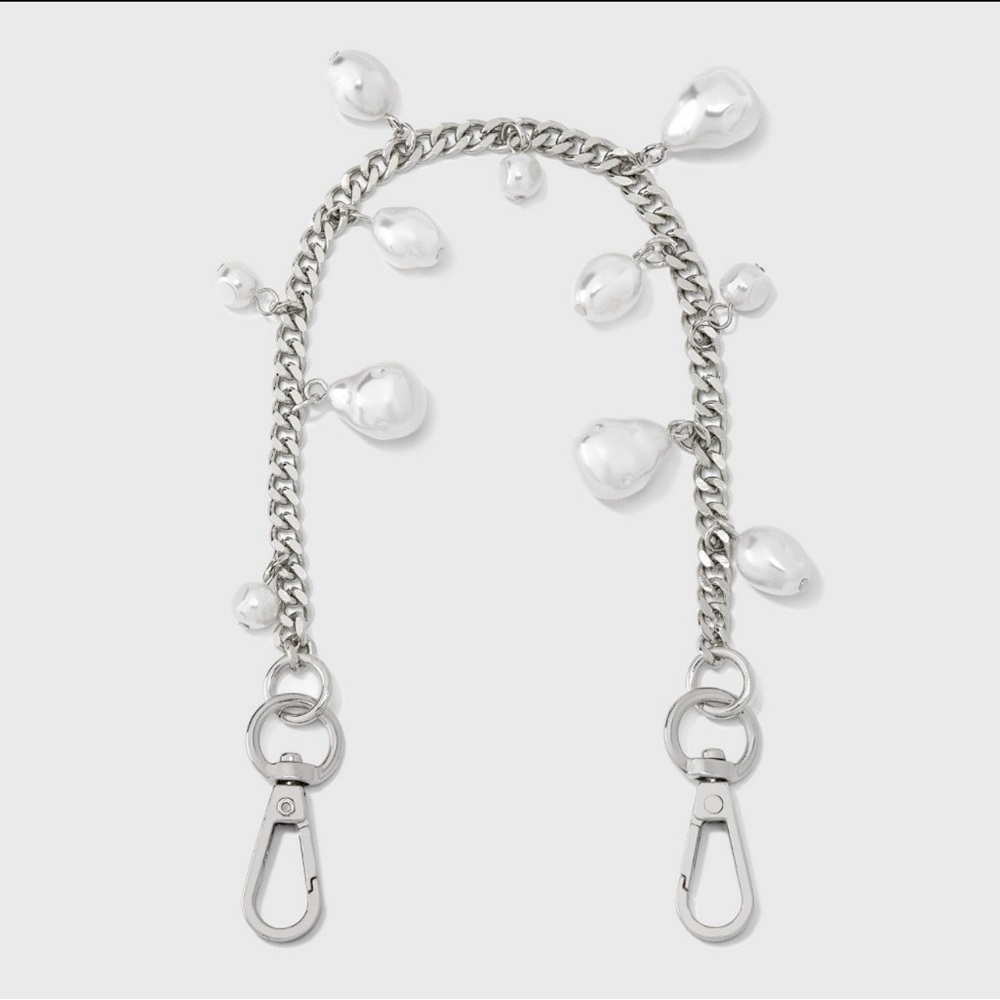 Pearl Dangle Accessory Wristlet/Phone Strap - A New Day™ White NIB